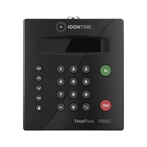 external usb rfid reader total pass p600|TotalPass P600 Proximity Card Employee Time Clock.